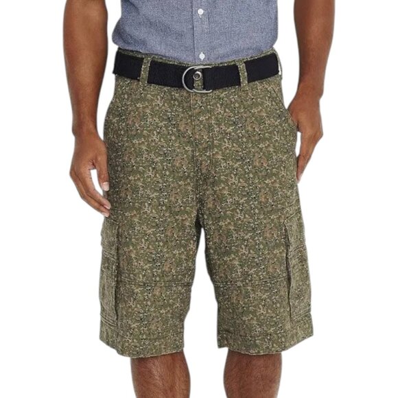 Levi's Men's Squad Camo Belted Cargo Shorts (Waist: 42) - Picture 1 of 4